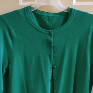 Sweater twinset, med/lg, St. Pat's green